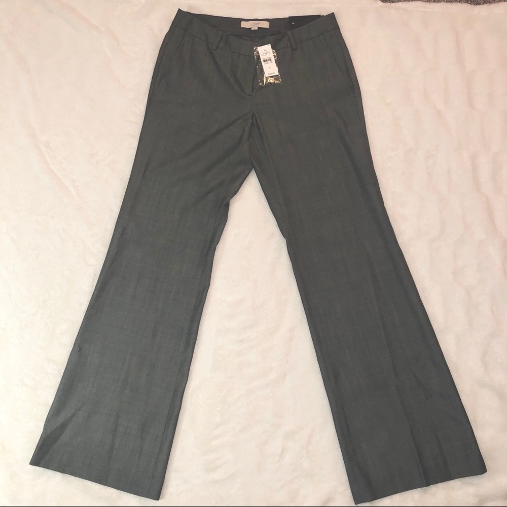 NWT Loft Marisa Trousers - gray size 4